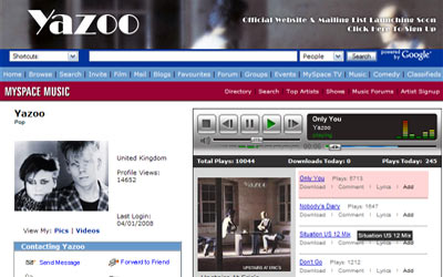 Yazoo (Official MySpace)
